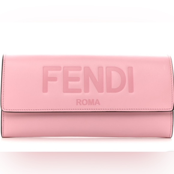 Fendi Handbags - NWT FENDI Logo Embossed Continental Wallet